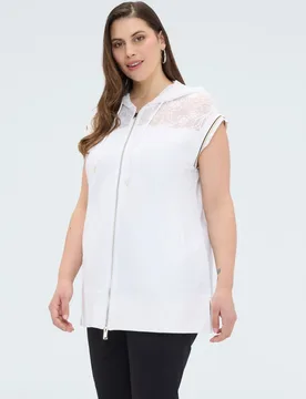 Sudadera de mujer chaleco con capucha ajuste y diseño para el máximo confort - Fiorella Rubino - FashionsVida