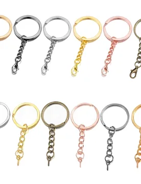 Pcs/Bag 25 28 30mm Key Chain Key Ring With Eye Screw Round Split Keyrings Screw Eye Pin For DIY Jewelry Making Findings Supply - Aliexpress - FashionsVida