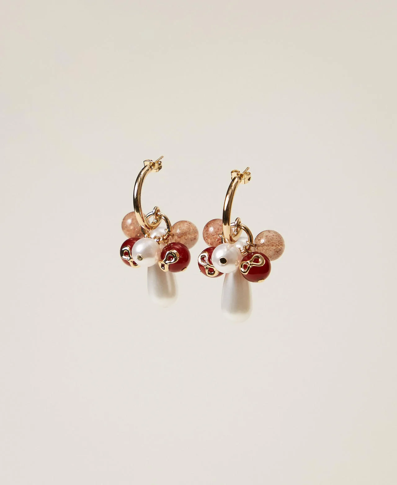 Boucles d'oreilles avec pierres multicolores - TWINSET - FashionsVida