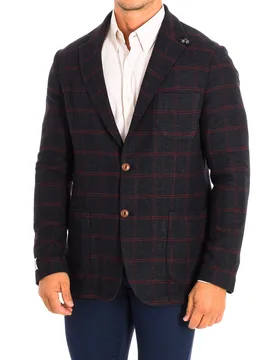 Mens Long Sleeve Regular Fit Blazer With Button Closure Tmj002-Jq036 Man - Black - Size Eu 54 - La martina - FashionsVida
