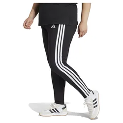 Leggings Essentials 3 Stripes Cotton Plus Black / White 3X