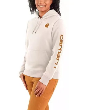 Sweat à Capuche Iconic Clarksburg Logo Malt / Brown XS Homme - Carhartt - FashionsVida
