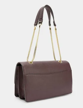 Bolso de hombro con cierre imantado en liso - Parfois - FashionsVida