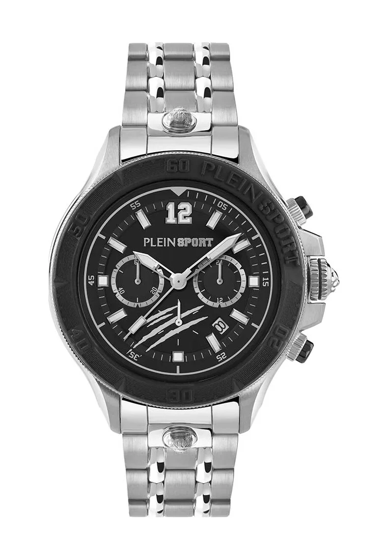 Ps6ba0624 Mens Warrior Tech Watch - Silver - One Size - Plein sport - FashionsVida