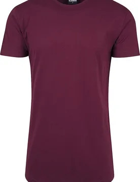 T-Shirt - Shaped Long Tee - S bis XXL - für Männer - Größe XXL - weinrot - Männer - male - Urban classics - FashionsVida