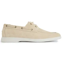 Mens Trovo Boat Shoe Shoes - Taupe Suede - Size Uk 8