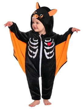 Baby Bat Pajamas Animal Onesie Toddler Romper Plush Dress Up Infant Outfits Halloween Cosplay Costume - 90 - OLAOLA - FashionsVida