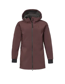 SCHÖFFEL Damen Softshell Jacke Style Suavio Hoodie dunkelrot 42 W - Schöffel - FashionsVida