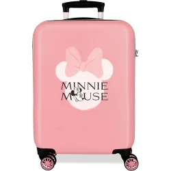 Maleta de cabina minnie heads rígida con capacidad de 35l