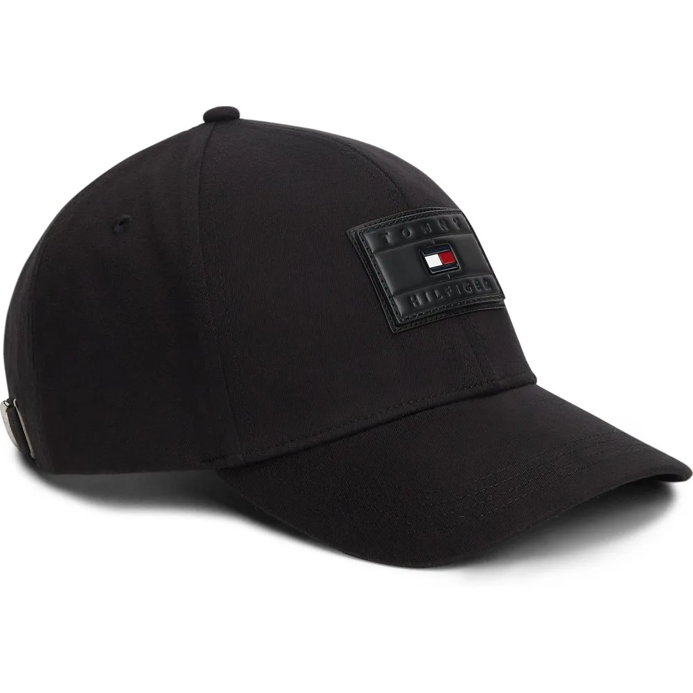 Gorra de caballero en algodón con bandera en piel - Tommy Hilfiger - FashionsVida