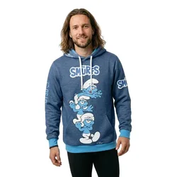 Felpa Con Cappuccio Tower Puffi Blue 2XS