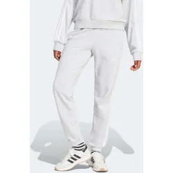 Pantalón de mujer Essentials French Terry Cuffed 3 bandas