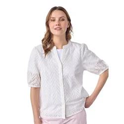 Amirah 3/4 Sleeve Shirt White L Women