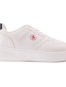 Boys Squadron Junior Trainers - White - Size Uk 4 - Original penguin - FashionsVida