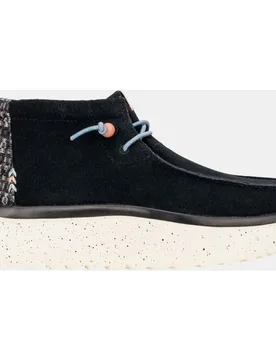 Botines de cordones de mujer en ante con plataforma - HeyDude - FashionsVida