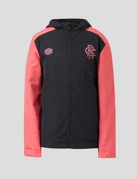 Rangers Junior 26/27 Pro Training Shower Jacket - Caviar CAVIAR JL Unisex - Castore - FashionsVida