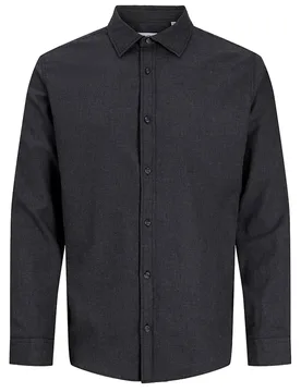 Chemise à Manches Longues Field Melange Black S - Jack & jones - FashionsVida