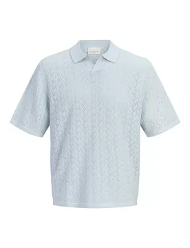 JORTYER KNIT SS SPIT NECK POO SN mae - L - FashionsVida
