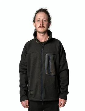 Nordic Full Zip Sweatshirt Grey / Camo XL Men - Nash Zt - FashionsVida