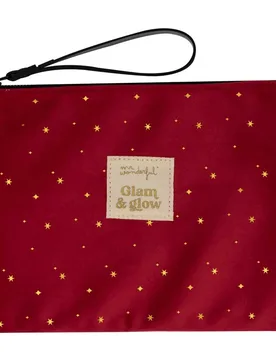 Borsa Da Toilette Glam & Glow-maroon Maroon One Size - Mr Wonderful - FashionsVida