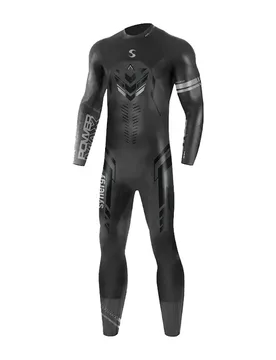 Hybrid Efx4 Long Sleeve Neoprene Wetsuit Black / Silver S1 Men - Synergy - FashionsVida