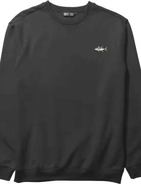 Sweat en polycoton - Fishsticks Crew Black en Coton - Taille L - Noir - Salty Crew - FashionsVida