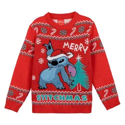 Pull De Noël Stitch Disney Blue / Red One Size unisex