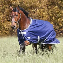 By Euroriding Outdoor Decke TURNOUT LIGHT navy 140 cm