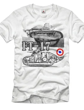 FT-17 Tank French Tank Tower Rodolphe Ernst-Metz Maier pattern - 100% cotton summer short sleeve O-neck printed Men's T-shirt - Aliexpress - FashionsVida