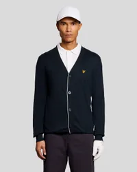 Men's Golf Lightweight Knitted Cardigan in Navy