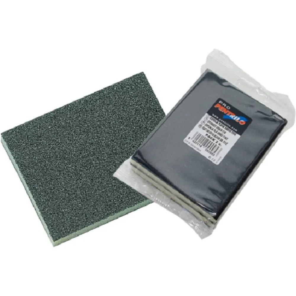 Pack 2 Esponjas Abrasivas Planas - Grano medio - Pentrilo - FashionsVida