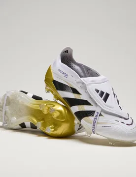 Scarpe da calcio Predator Elite Fold-Over Tongue Firm Ground 40 2/3 Cloud White / Core Black / Gold Metallic - Adidas - FashionsVida