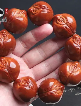 Brazilian large olive stone bracelet - longevity peach birthday gift purely hand-carved collectible item men's han - Aliexpress - FashionsVida