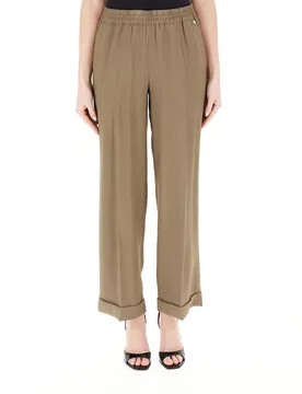 Pantalone wide leg VERDE MILITARE 46 - Liu jo - FashionsVida