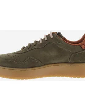 Zapatillas de serraje de mujer con piezas metalizadas y suela caramelo - Victoria - FashionsVida