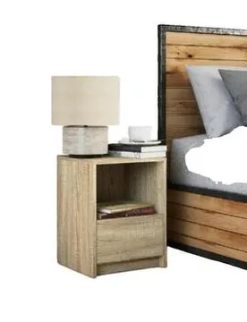 Table De Chevet Avec Lumières Led Marron Einheitsgrösse - vidaXL - FashionsVida