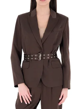 Blazer con cinture MARRONE 40 - Liu jo - FashionsVida