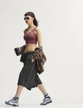 BRALETTE ESSENTIALS SENZA CUCITURE M Burgundy - Adidas - FashionsVida