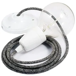 Cables Suspension Luminaire Rs81 2 M Black / White One Size