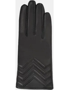 Guantes de piel plena flor compatibles con pantallas táctiles - Isotoner - FashionsVida