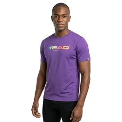 Rainbow Short Sleeve T-shirt Purple S