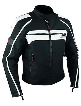 Giubbotto Moto In Tessuto A-Pro Modello Time 73 Bianco taglia 2XL - American-pro - FashionsVida