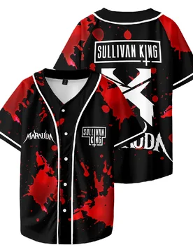 Excision Sullivan King Marauda Merch Baseball Jersey V-Neck Short Sleeve Button-up Shirts Women Men Streetwear Tops - Aliexpress - FashionsVida