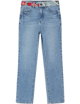 Pantalón de mujer vaquero recto - Desigual - FashionsVida