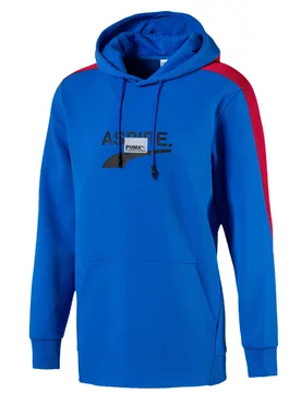 Avenir Mens Hoodie Graphic Logo Sweatshirt Blue 597346 41 Textile - Size Small - Puma - FashionsVida