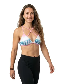 Ara Plunge Bikini Top Lipstick L Women - Barts - FashionsVida