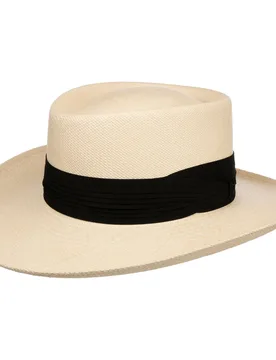 Classic Gambler Panama Hat by - nature - Female - Size: M (57-58 cm) - Lierys - FashionsVida