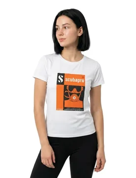 Maglietta A Maniche Corte Da Donna Retro - Scubapro - FashionsVida