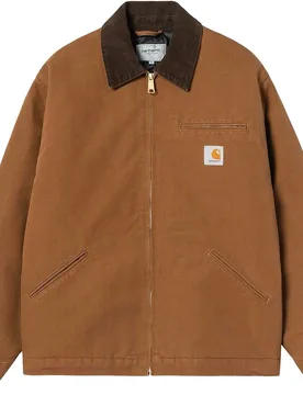 Veste à la coupe décontractée - OG Detroit Jacket Wip Hamilton Brown Tobacco Rigid en Coton - Taille L - Marron - Carhartt WIP - FashionsVida