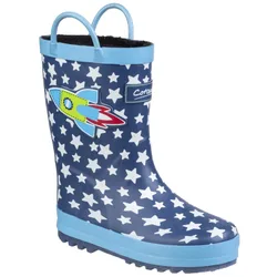 Childrens Unisex Childrens/kids Sprinkle Wellington Boots (Blue Rocket) - Multicolour - Size Uk 2.5 Infant